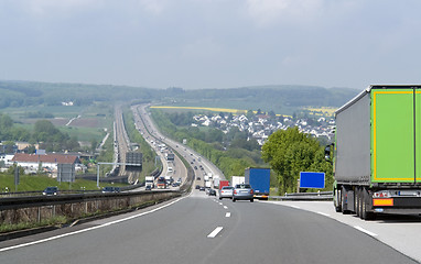 Image showing highway scenery in Southern Germany