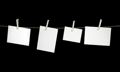 Image showing clothesline and white labels