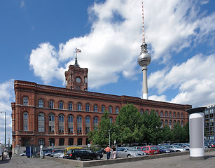 Image showing Red Town Hall in Berlin