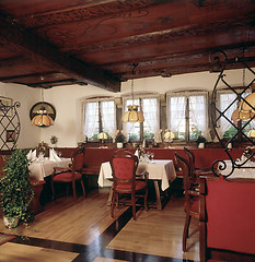 Image showing inside a luxury restaurant