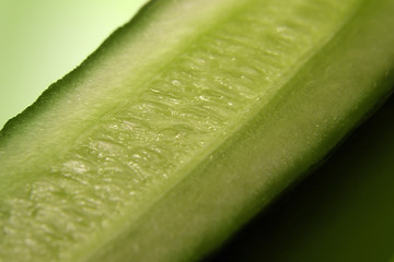 Image showing sliced cucumber detail