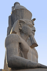 Image showing pharaonic statue at Luxor Temple in Egypt