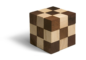 Image showing wooden 3D puzzle