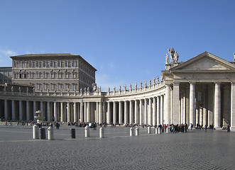 Image showing Colonnades at Saint Peters Square