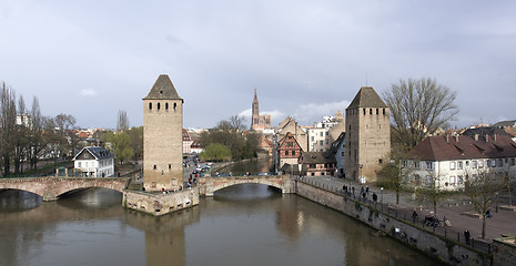 Image showing panoramic Strasbourg scenery