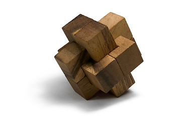 Image showing wooden 3D puzzle