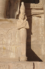Image showing sculpture at Abu Simbel temples in Egypt