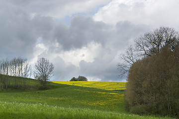 Image showing cloudy spring scenery