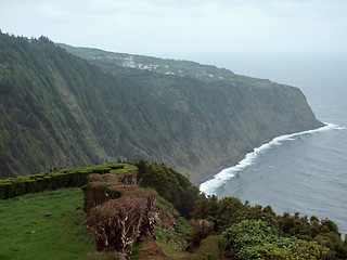 Image showing rocky coastal scenery at the Azores
