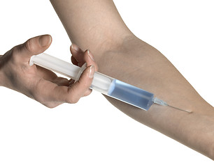 Image showing self injection