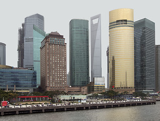 Image showing Shanghai at Huangpu River