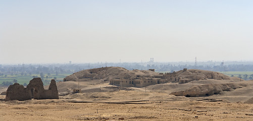 Image showing scenery around the Mortuary Temple of Hatshepsut