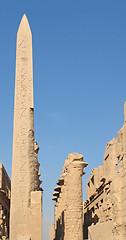 Image showing obelisk at Precinct of Amun-Re in Egypt