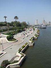 Image showing holiday scenery of Gezira waterside