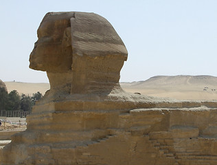 Image showing sideways shot of the Sphinx