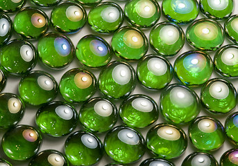 Image showing iridescent glass beads