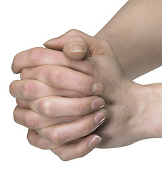 Image showing praying hands