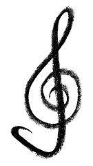 Image showing clef sketch