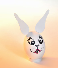 Image showing female Easter bunny egg