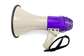 Image showing Megaphone gray and lilac