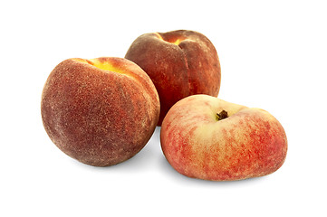 Image showing Peaches round and flat