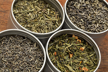Image showing green tea samples