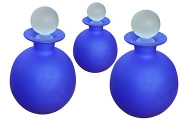 Image showing three glass bottles