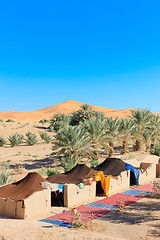 Image showing Camp in desert