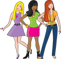 Image showing Fashion Girls