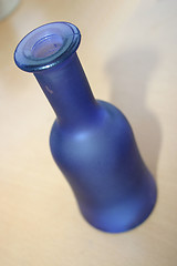 Image showing blue glass bottle