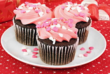 Image showing Valentine Cupcakes