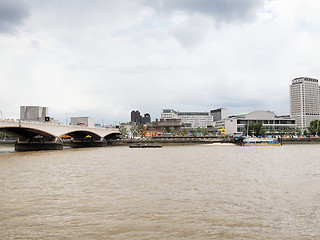 Image showing River Thames South Bank, London