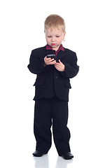 Image showing Little businessman