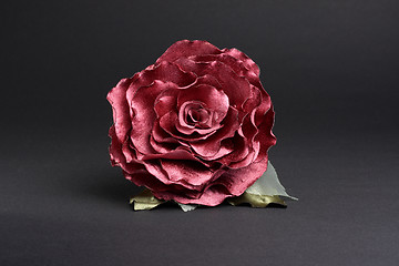 Image showing Artificial red rose