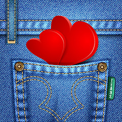 Image showing Valentine Jeans Texture