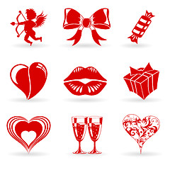 Image showing Valentines Day Icons