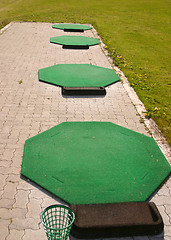 Image showing training for golf