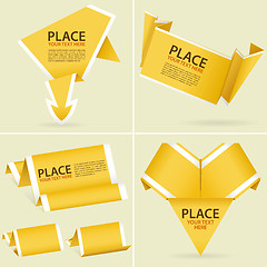 Image showing Collect Paper Origami Banner