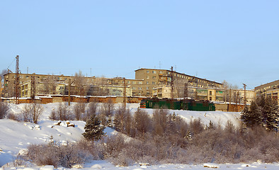 Image showing Outskirts of the city in northern Russia