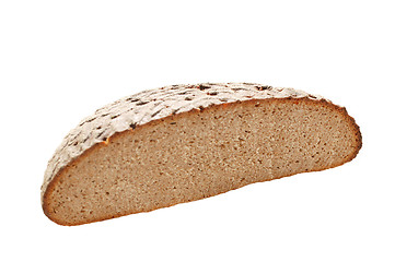 Image showing Fresh bread slice isolated