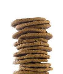 Image showing Stack of cookies isolated