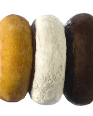 Image showing Close-up of a stack of donuts