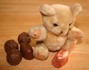 Image showing chocolate treat for teddy