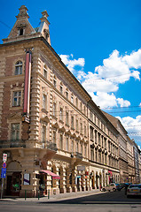 Image showing Street of an old European town.