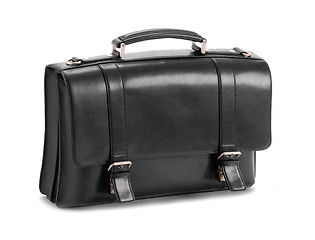Image showing Black business briefcase isolated