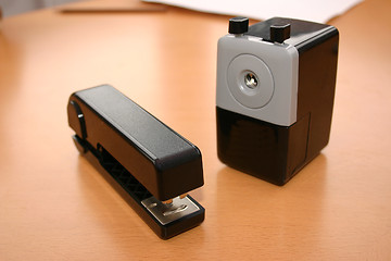 Image showing sharpener and stapler