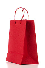Image showing Red  paper bag