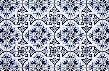 Image showing Blue pattern detail