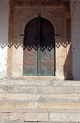 Image showing Traditional door from Sidi Bou Said, Tunis
