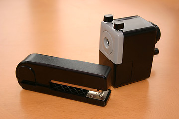 Image showing stapler and pencil sharpener